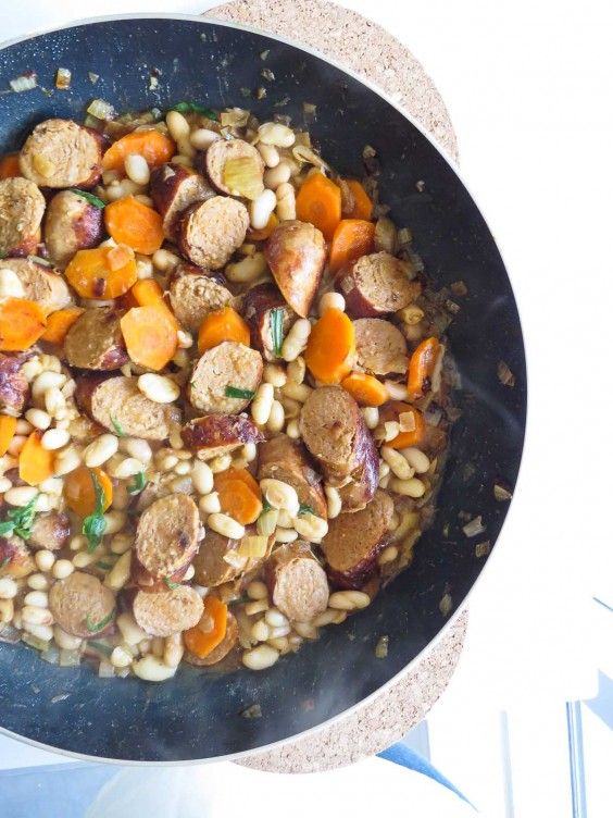5. Sausage and Cannellini Beans in White Wine
