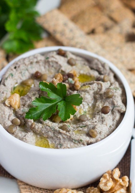 7. Easy Walnut and Lentil Dip