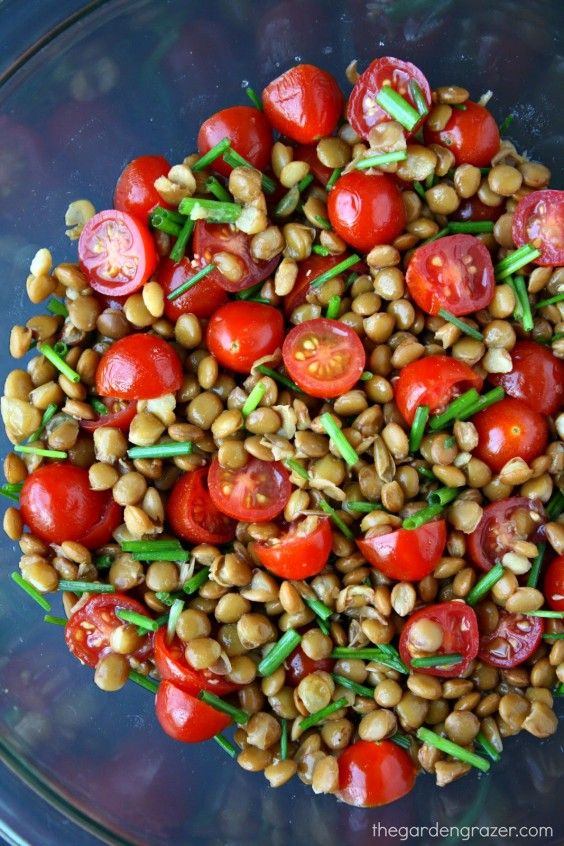 2. 5-Minute Lentil Tomato Salad