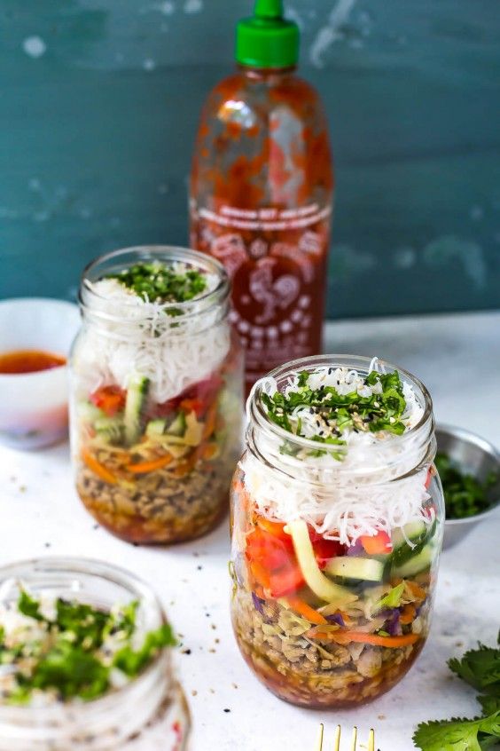 1. Quick and Easy Chicken Spring Roll Jars