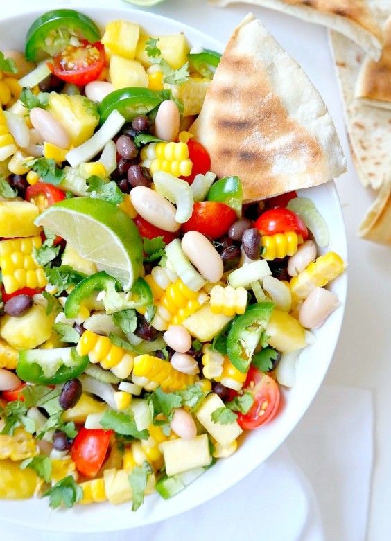 7. Summer Corn, Pineapple, and Black Bean Salsa