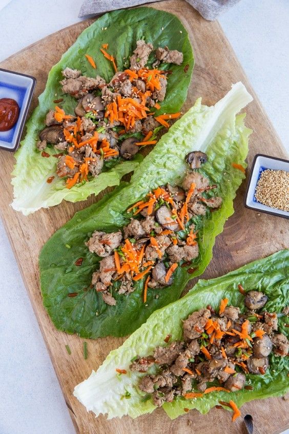 4. Instant Pot Asian Turkey Lettuce Wraps