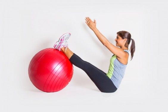20 min Gym Ball Exercises | Full Body Intermediate Pilates - YouTube