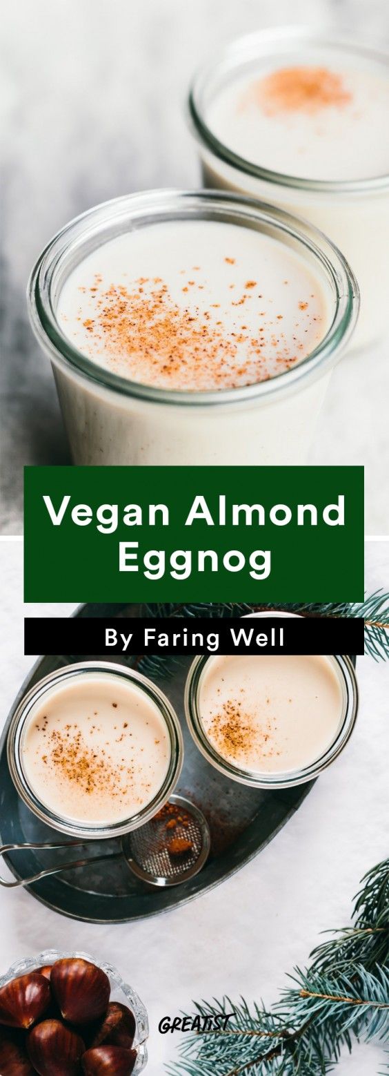 dairy free eggnog: almond