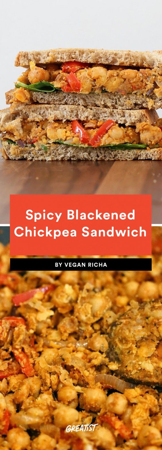 Spicy Vegan Chickpea Sandwich