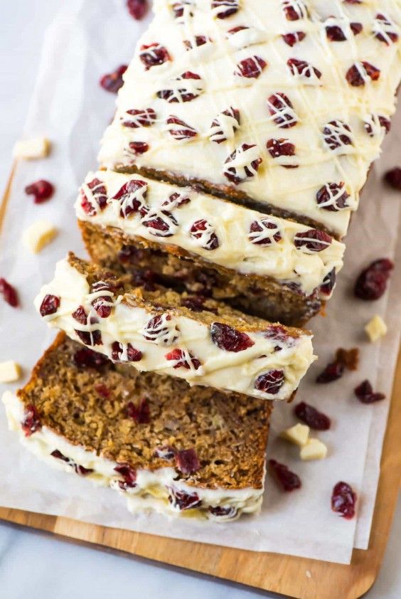 1. Cranberry Cream Cheese Banana Bread