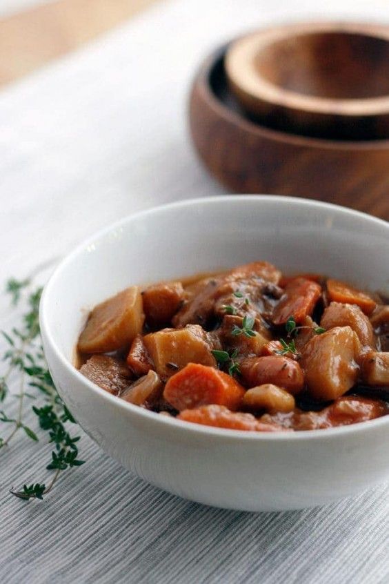 12. Seitan Portobello Stew