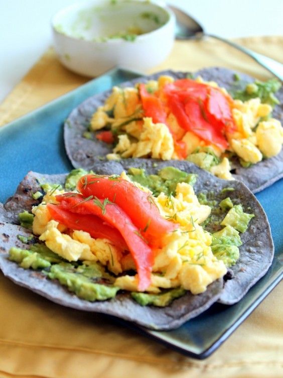 Healthy Tacos: Blue Corn Breakfast Tacos