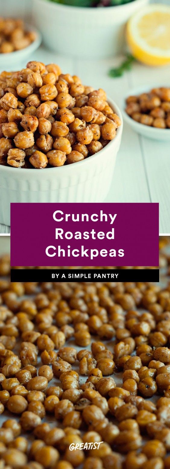 snack prep: Crunchy Roasted Chickpeas