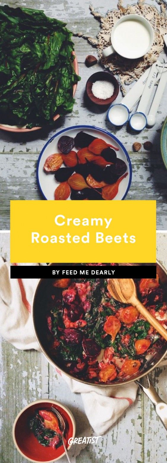 creamy roasted beets