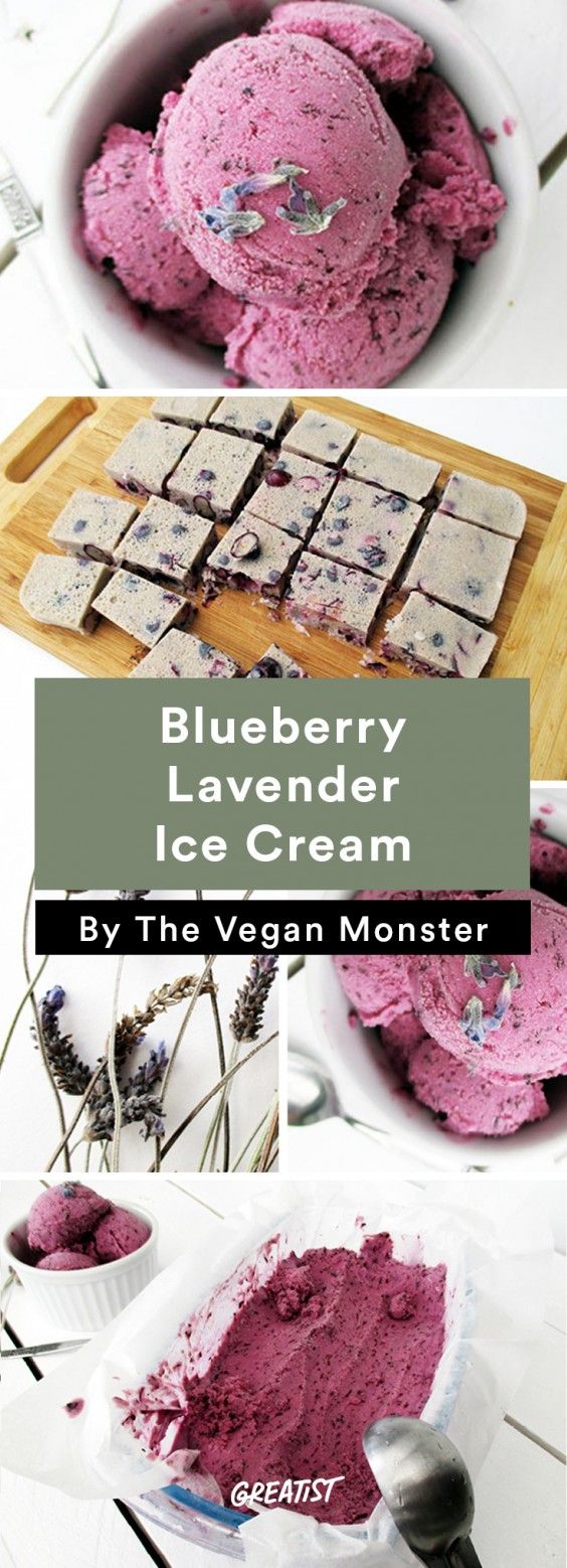 No-Churn Ice Cream: Blueberry Lavender