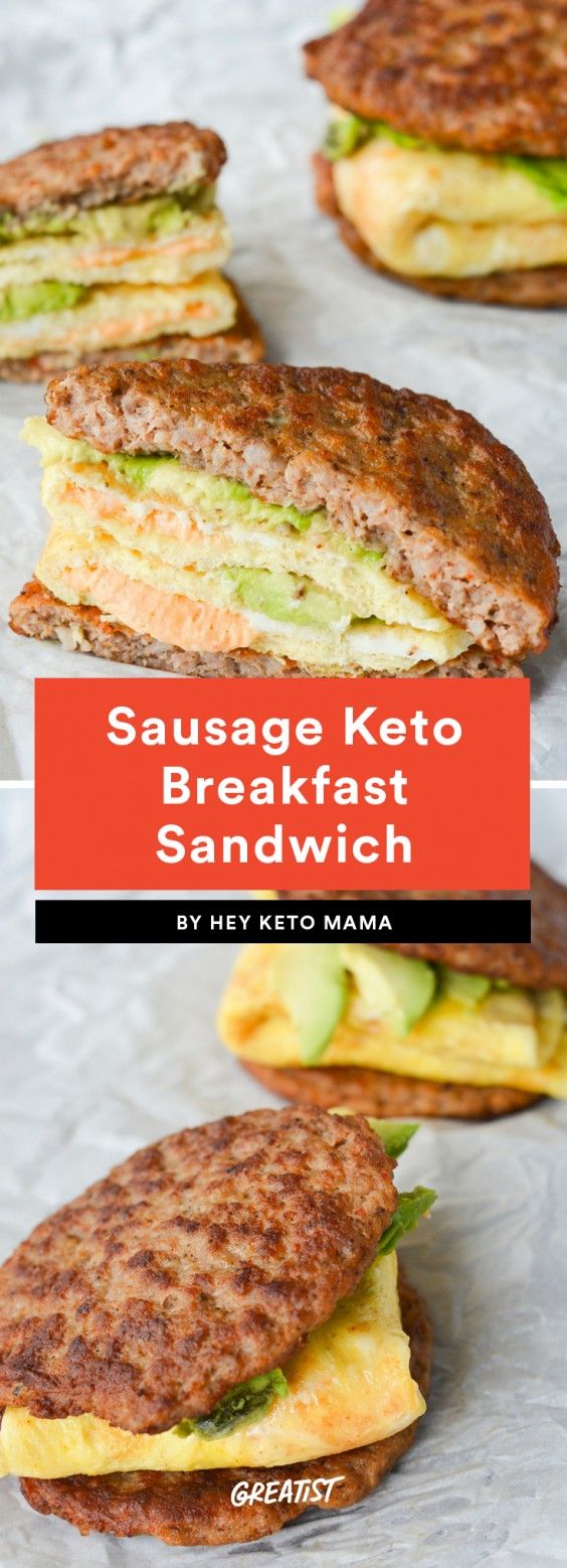 Sausage Keto Breakfast Sandwich