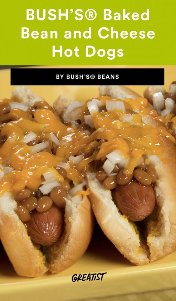 Bush's Baked Bean and Cheese Hot Dogs