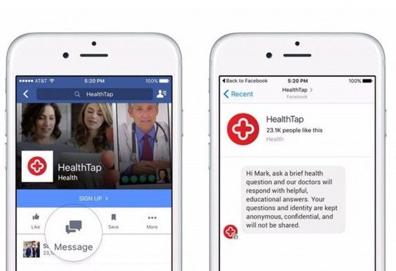 HealthTap on Facebook Messenger