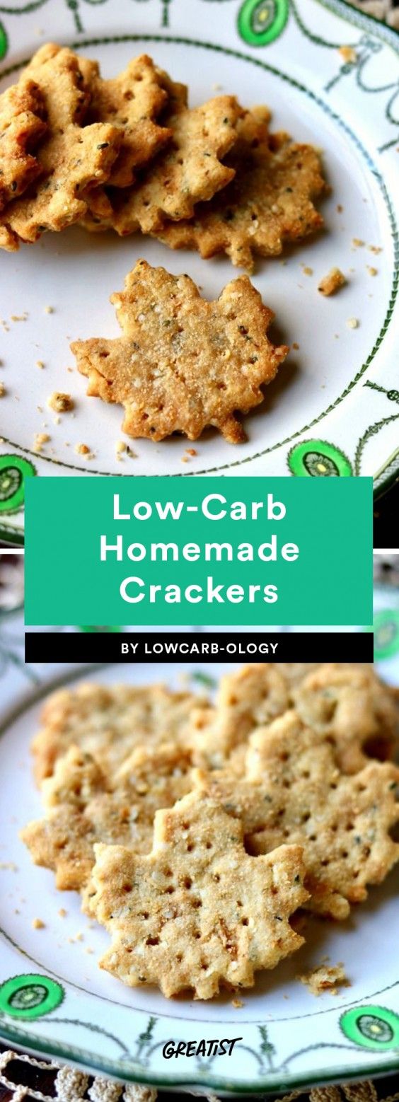 1. Low-Carb Homemade Crackers