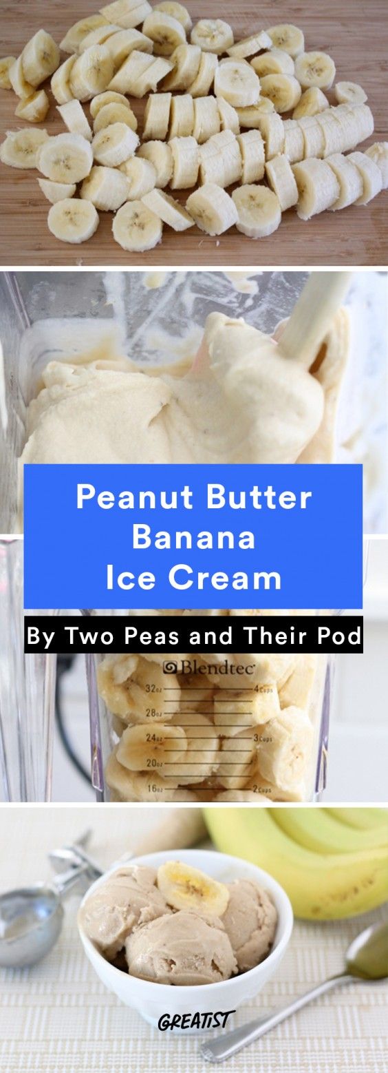 No-Churn Ice Cream: Peanut Butter Banana