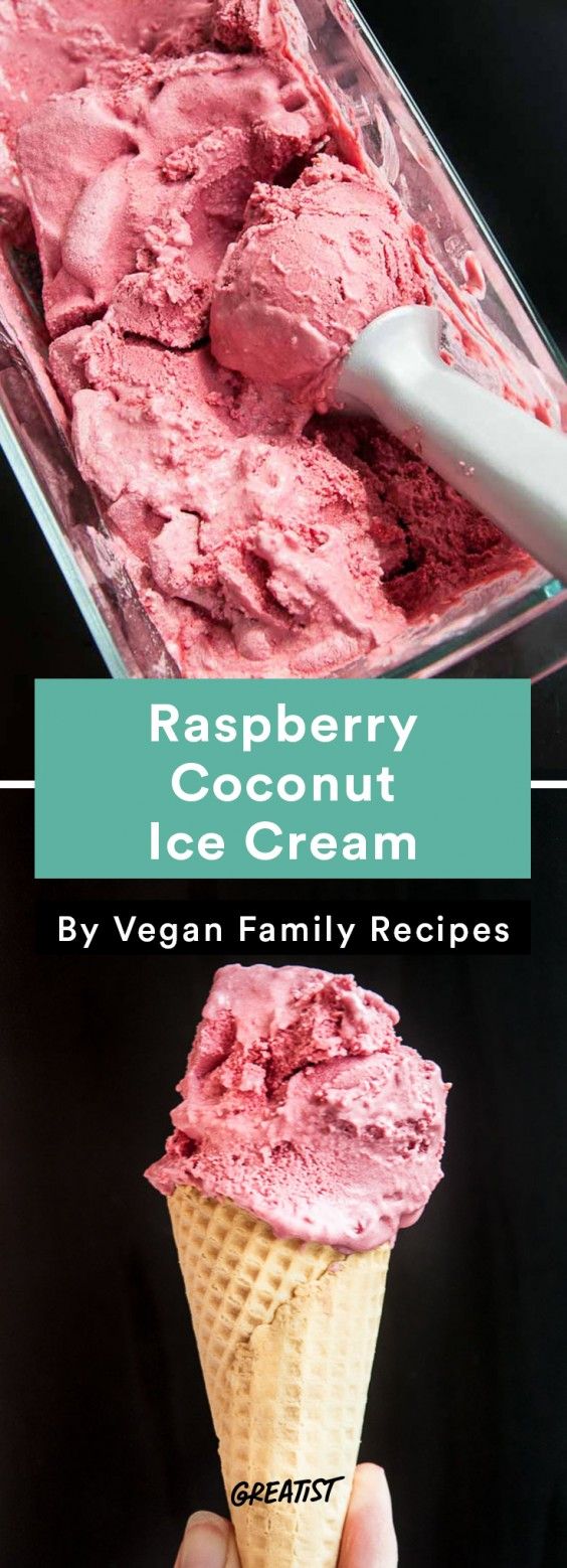 No-Churn Ice Cream: Raspberry Coconut