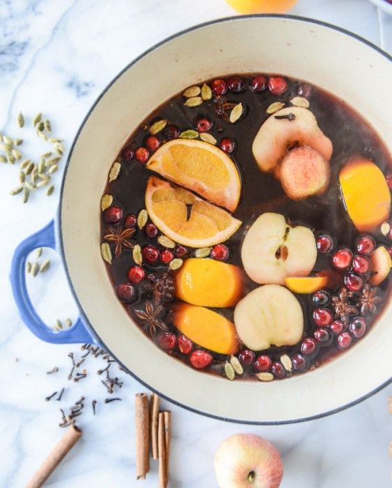 mulled wine: stovetop