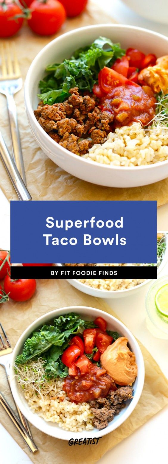 taco bowls: superfood beef