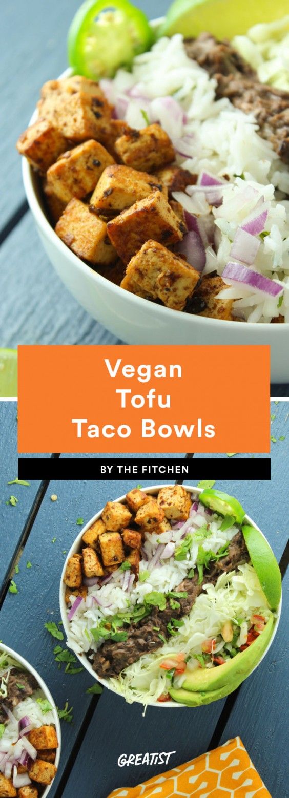 taco bowls: tofu