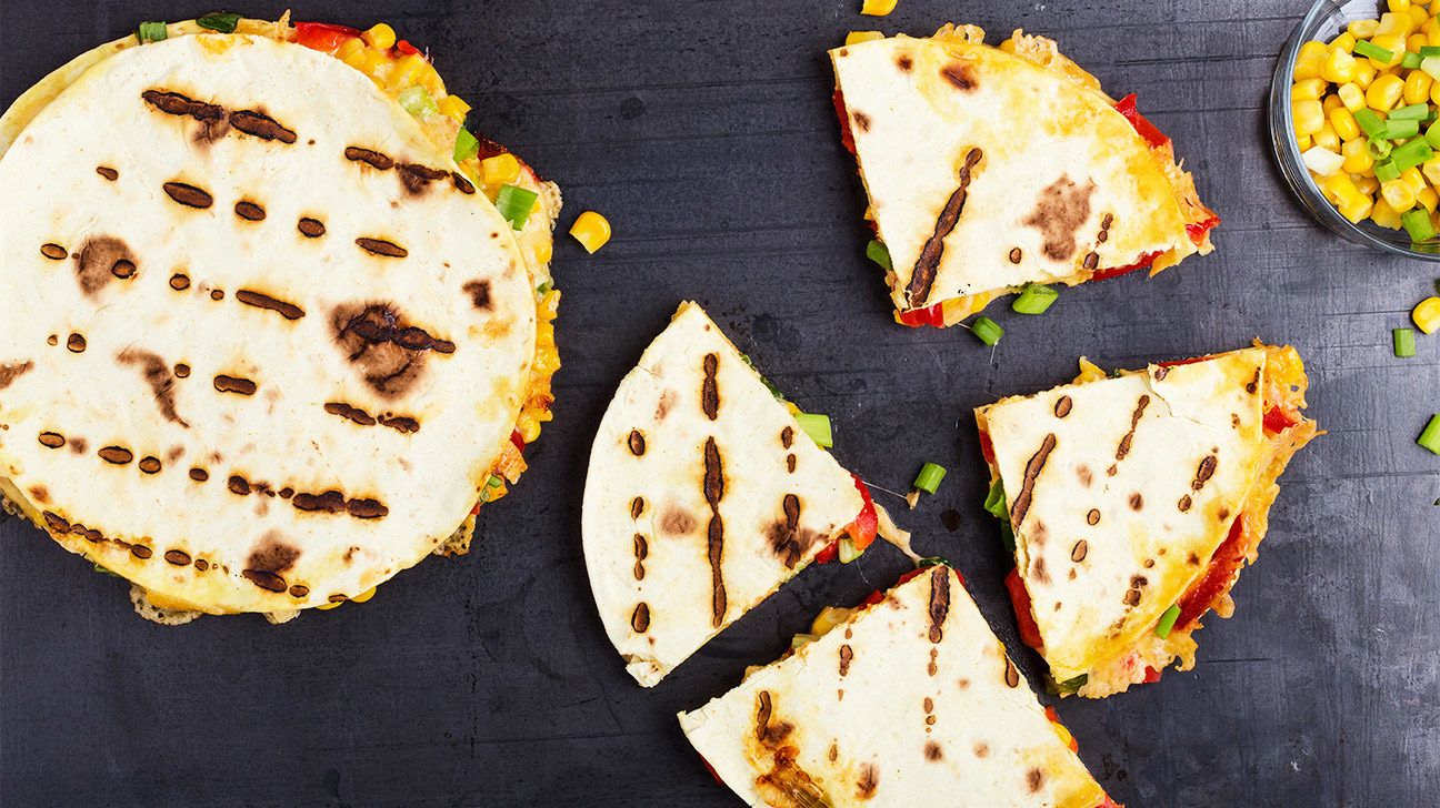 grilled quesadillas on a table