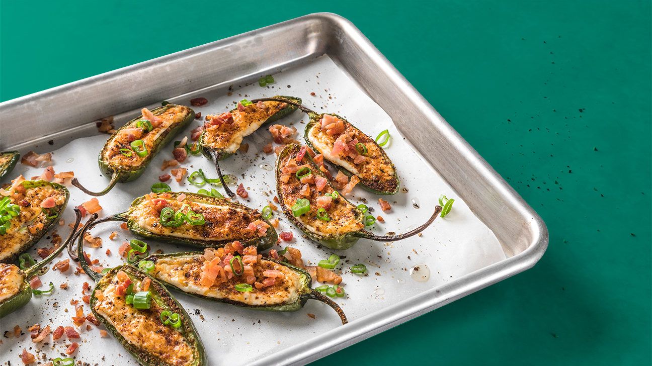 healthy super bowl snack with jalapeno poppers