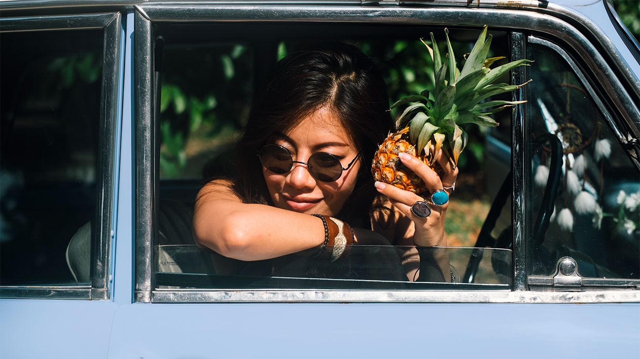 female-car-window-pineapple