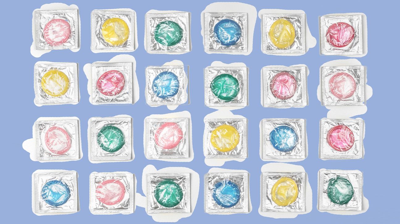 flavored condom illustration