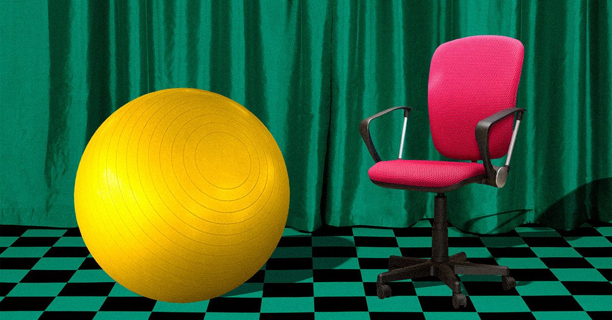 How to Use a Yoga Ball at Work 