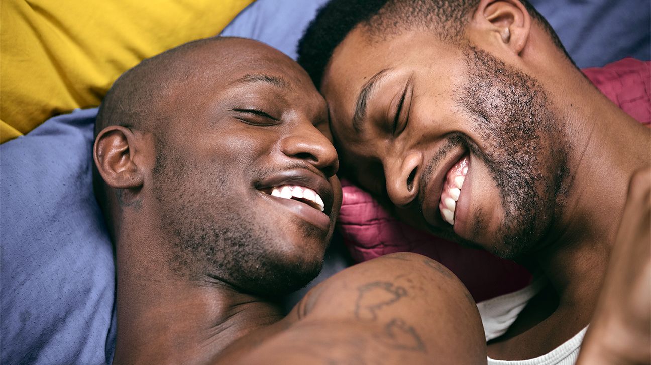 2 guys in love sucking smiling laughing sex