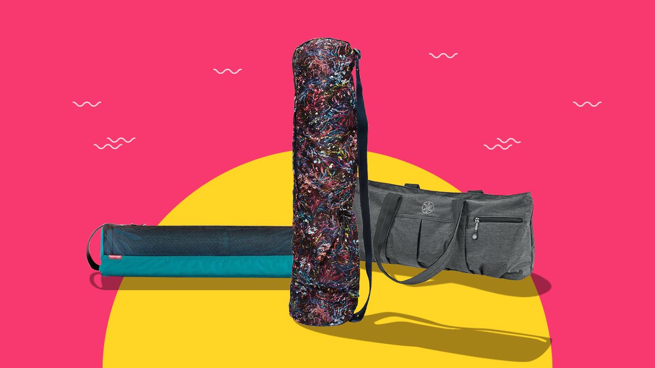 Yogiii Yoga Mat Bag | The Original YogiiiTote | Yoga Mat Carrier Tote Sling  w/Large Side Pocket & Zipper Pocket | Fits Most Size Mats