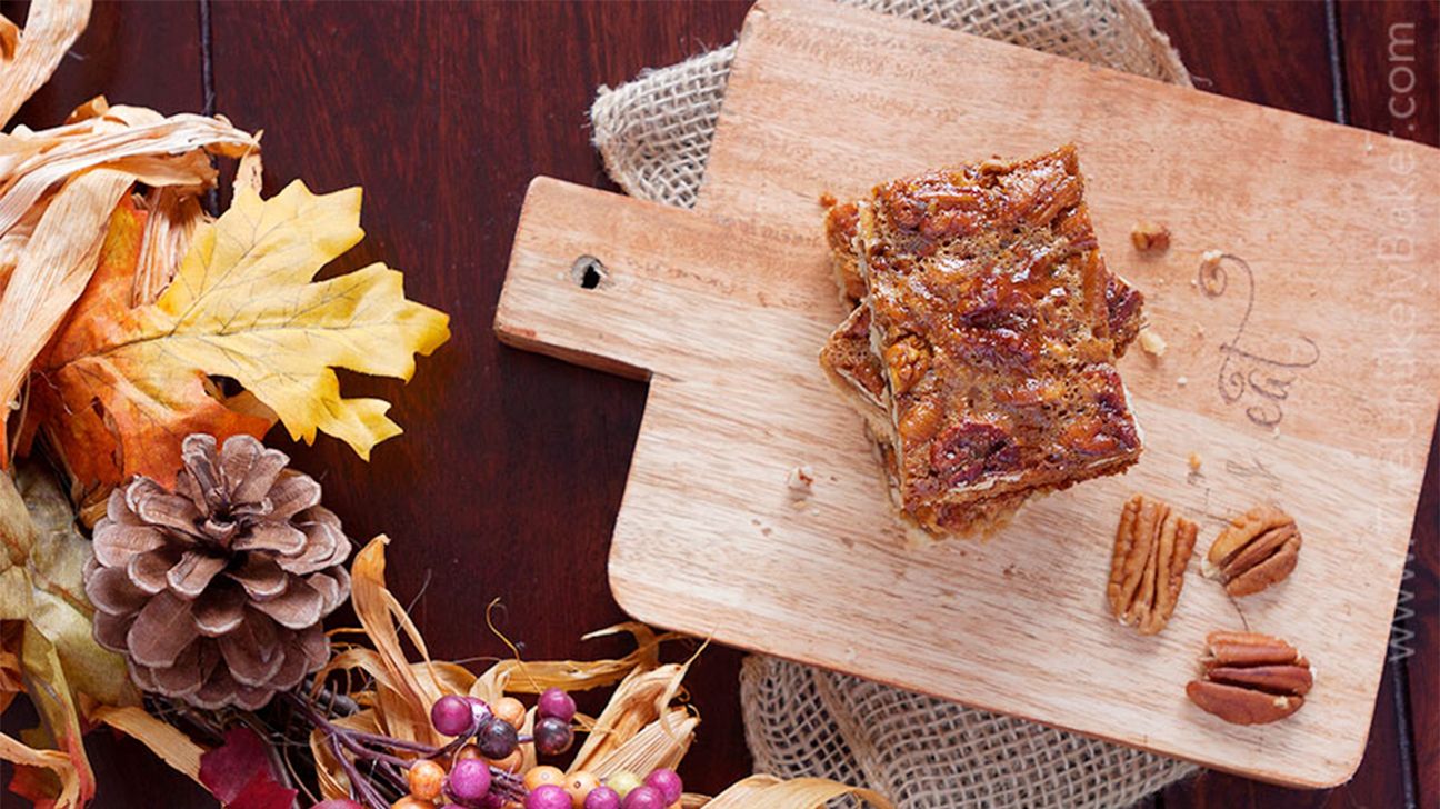 bourbon pecan pie with shortbread crust