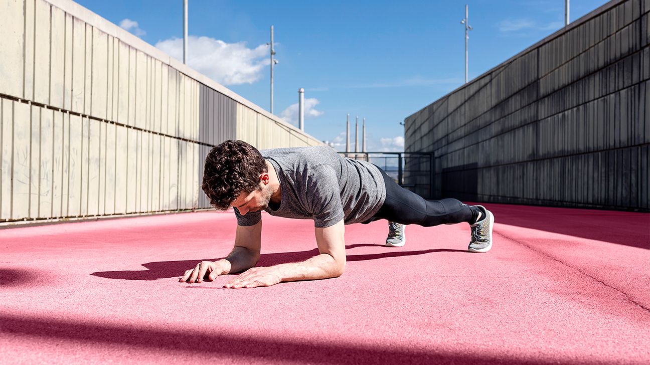 Sand-Pad exercise Push-up wide Lift