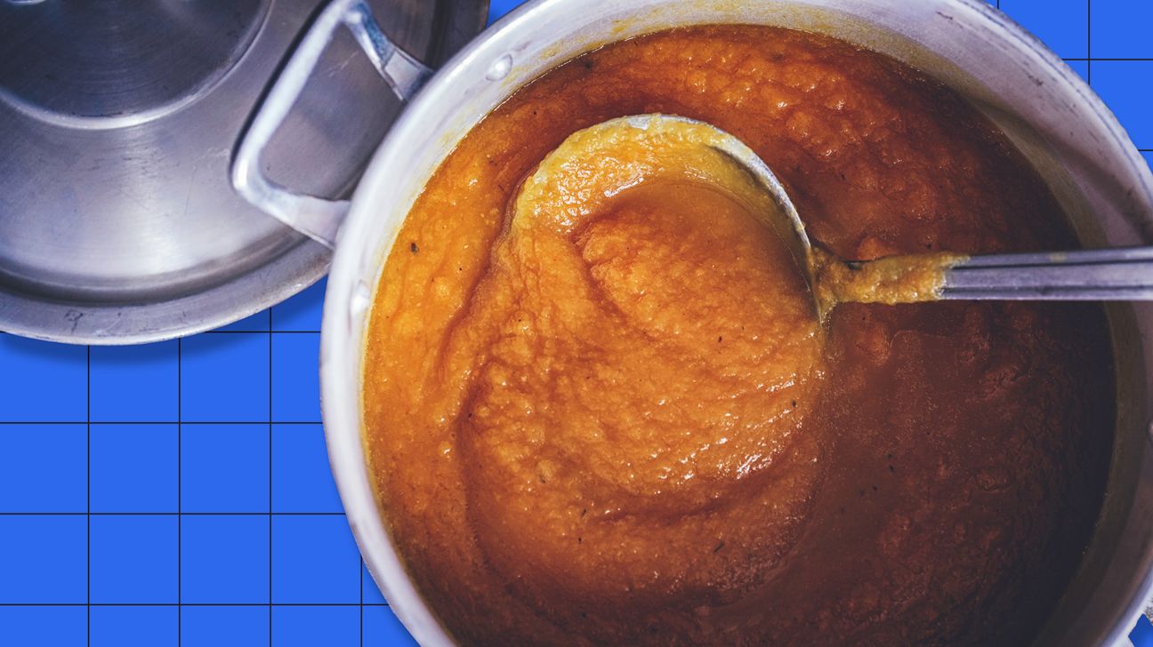 preparing a veggie thanksgiving main on a blue background header