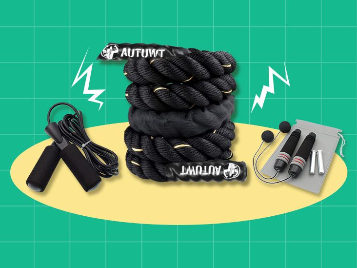 Jumpless Ropes Ropeless Jump Rope Ropeless Battle Rope For Home Gym HIIT Workouts Low ...