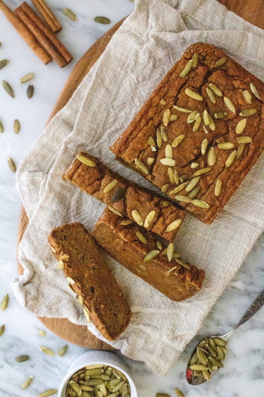 vegan pumpkin banana bread a fall food idea