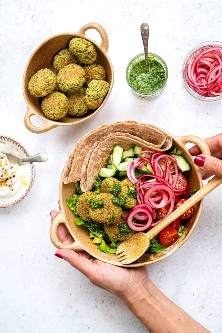 falafel made in an air fryer