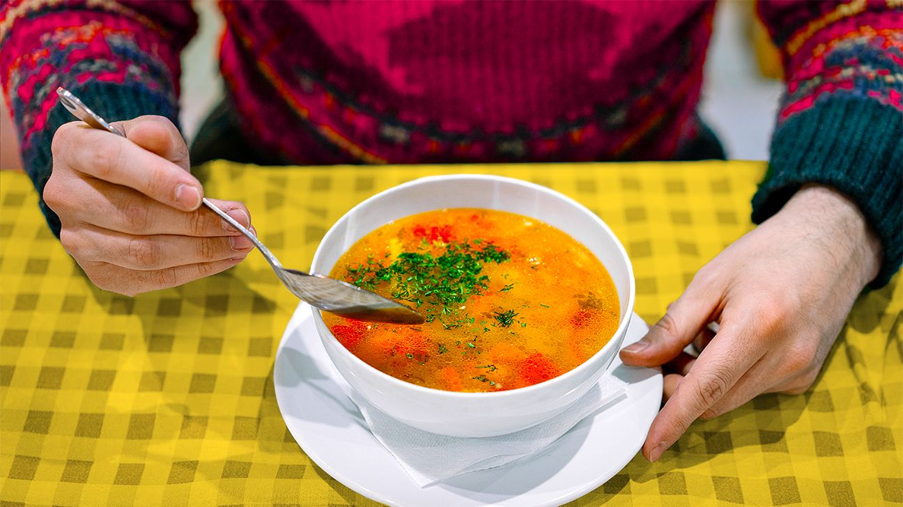 Carrot Ginger Soup with Maple Yogurt - Making Thyme for Health