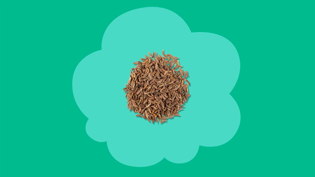 fennel seeds an an illustrated background