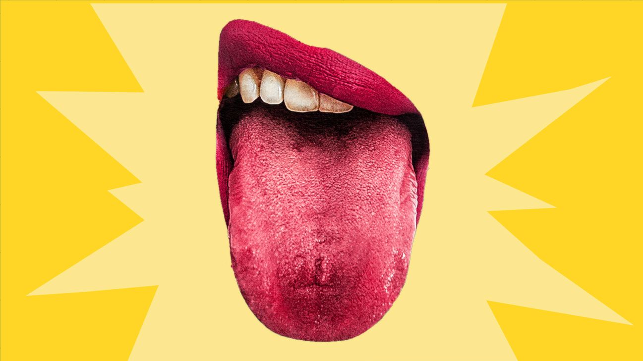 mouth with extended tongue representing supertaster header