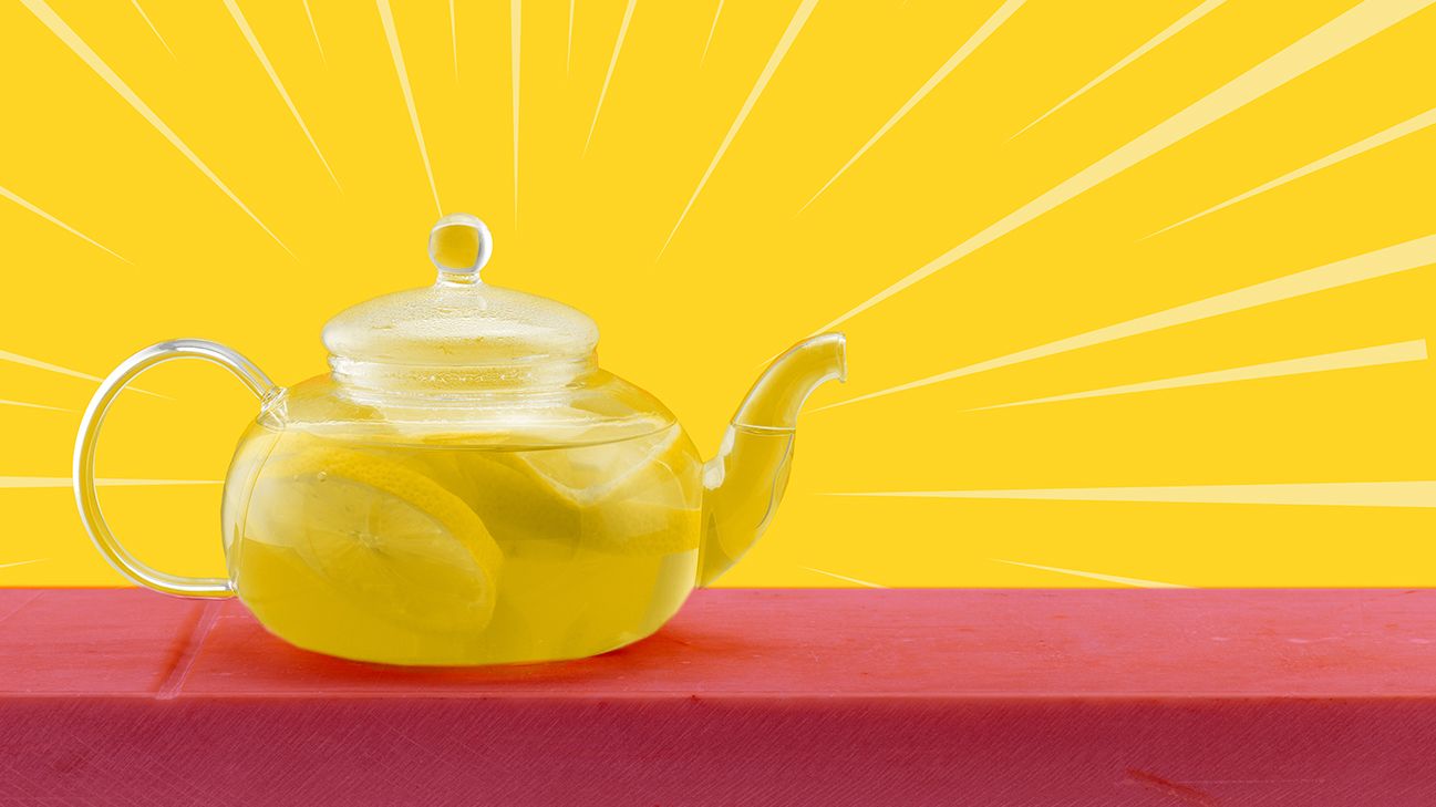 a pot of hot lemon water header