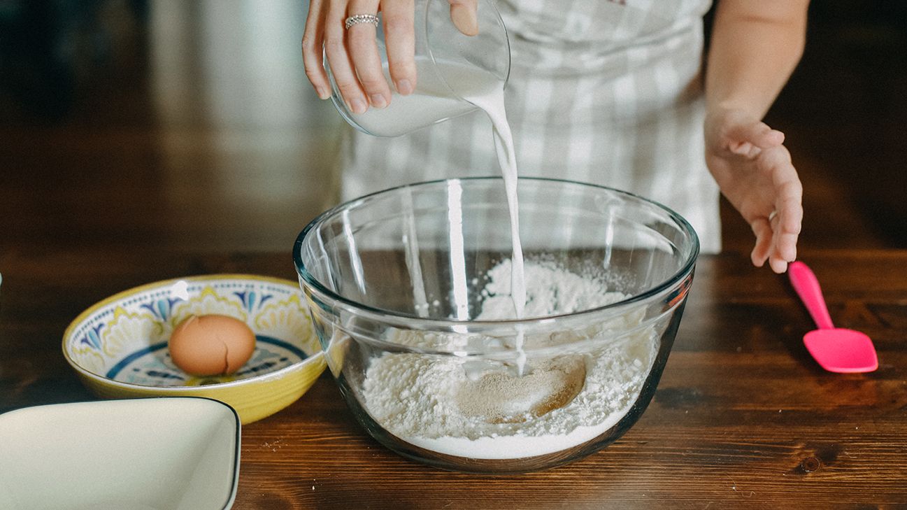 person baking without buttermilk header