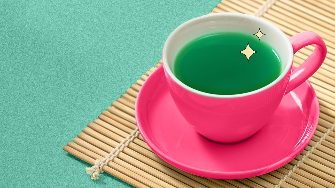 green tea cup