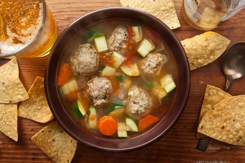 Mexican-Style Turkey Soup
