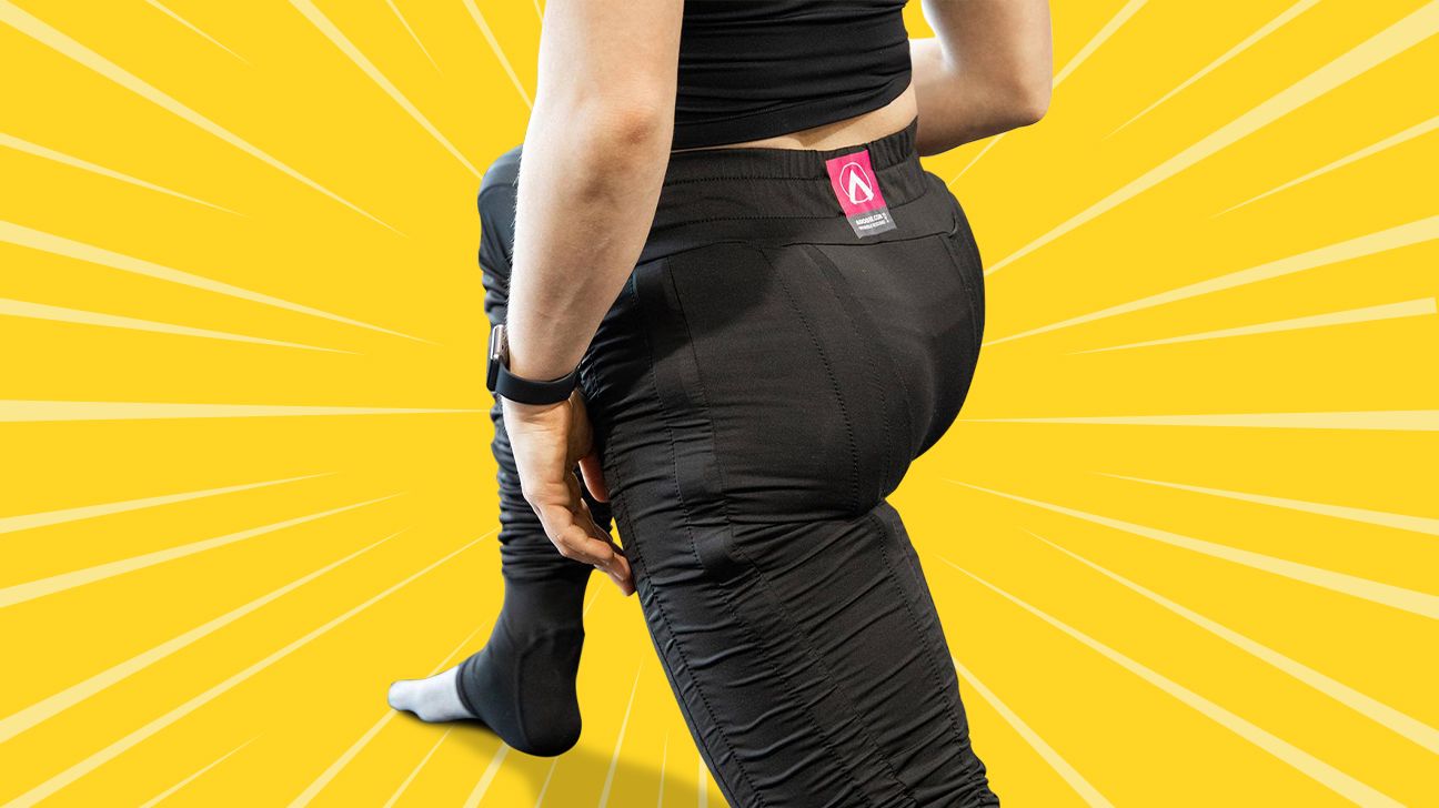 Agogie, Pants & Jumpsuits, Agogie Black 2 Wearable Resistance Band  Workout Leggings Pants M