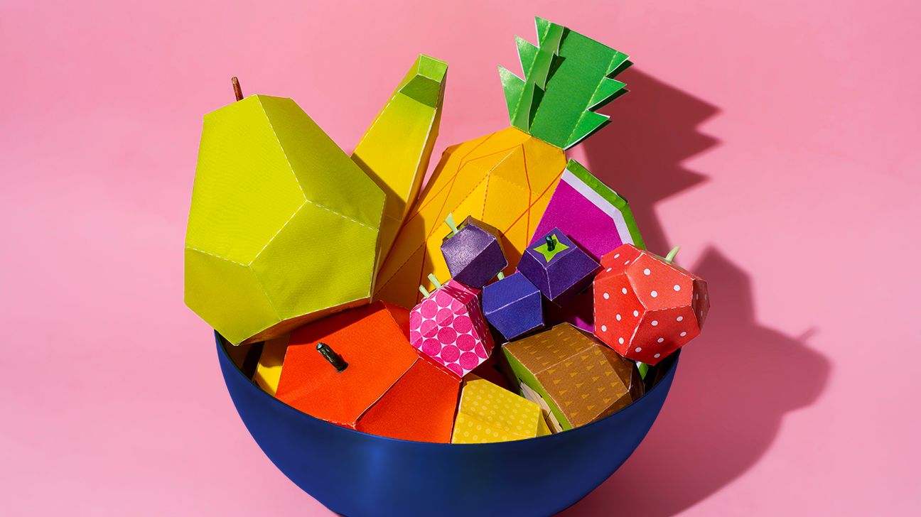 Basket of summer fruit