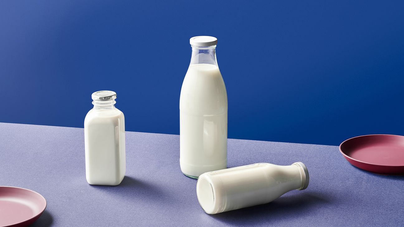 6 x 2 Clear Dairy Glass Milk Bottle