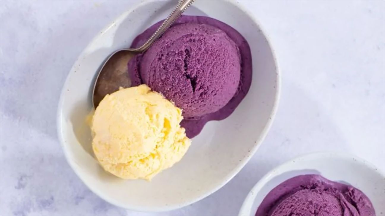 Homemade Blueberry Ice Cream Recipe pic