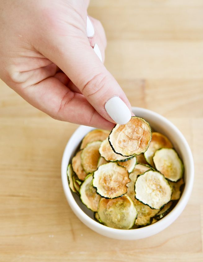 baked zucchini chips