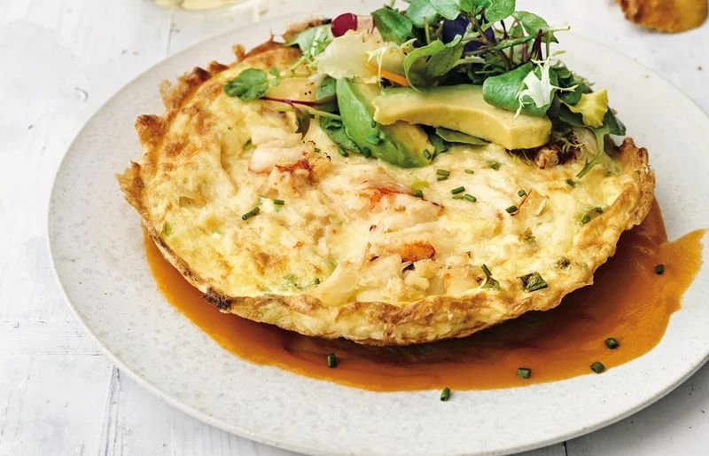 Dungeness Crab, Fromage Blanc, and Potato Frittata